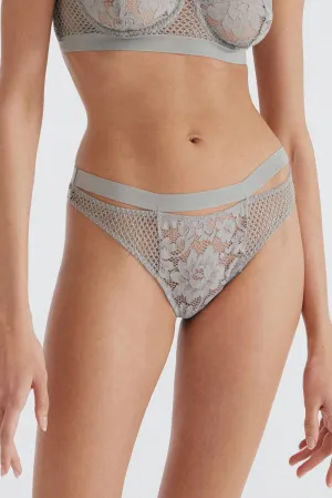 Petunia Thong in Blue Mist