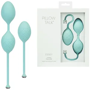 Pillow Talk Frisky Weighted Kegel Balls Pleasure Ben Wa Exerciser Female Sex Toy