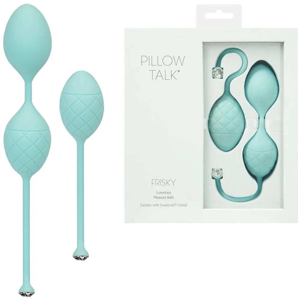 Pillow Talk Frisky Weighted Kegel Balls Pleasure Ben Wa Exerciser Female Sex Toy