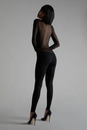 Pure Tentation Long Sleeve Jumpsuit Black. Size XL (UK 12-14)