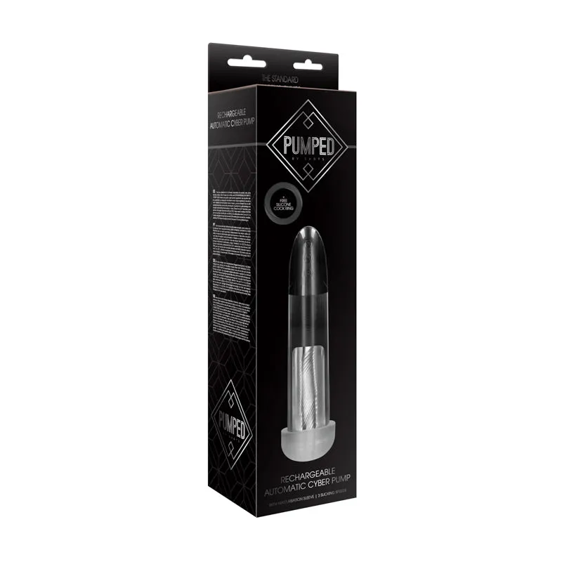 Rechargeable Automatic Cyber Pump with Sleeve - Transparent