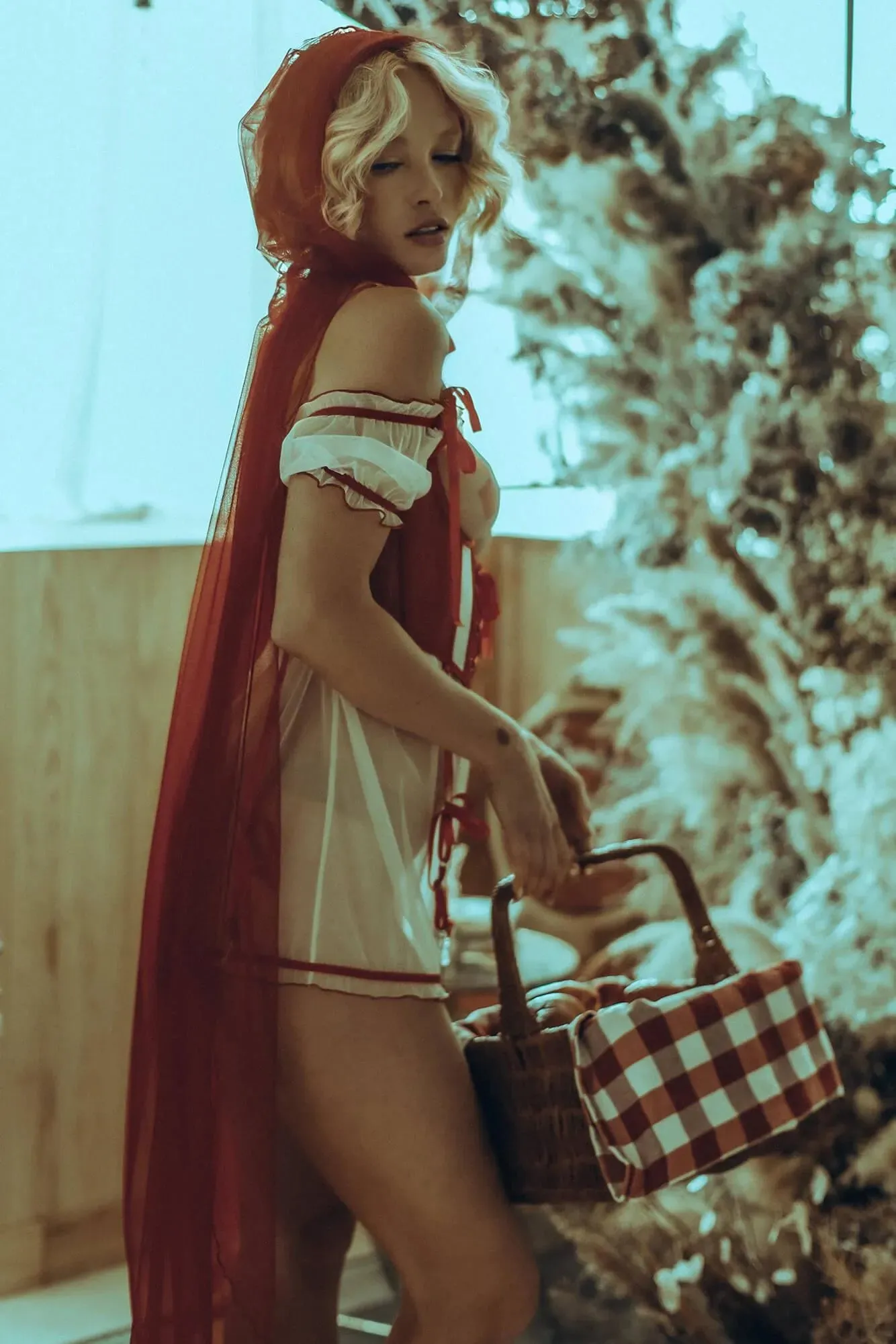 ROLE-PLAYING LINGERIE SET RED RIDING HOOD