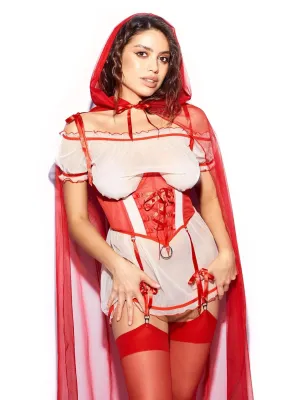 ROLE-PLAYING LINGERIE SET RED RIDING HOOD