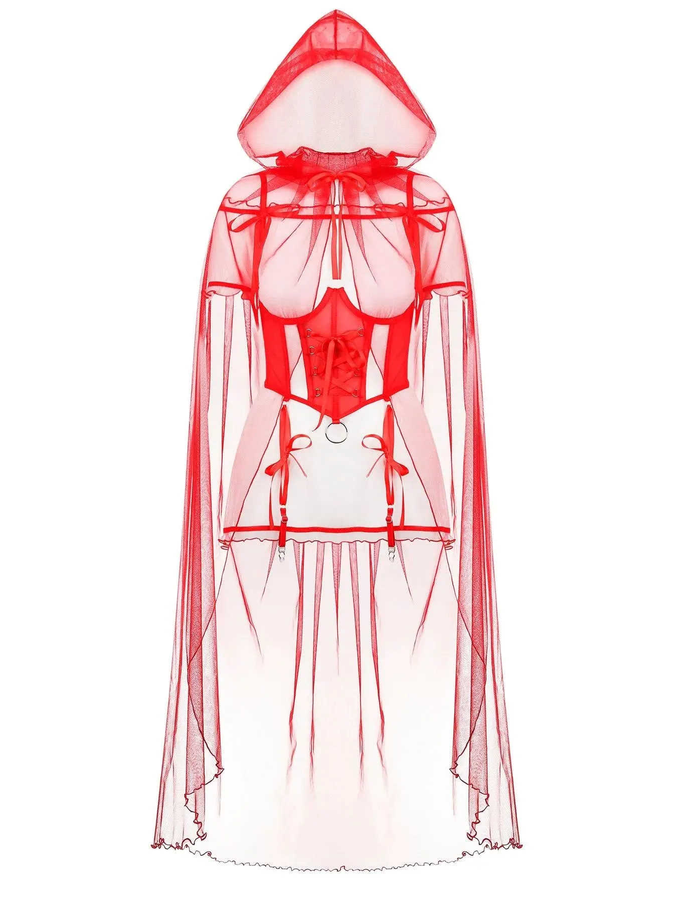 ROLE-PLAYING LINGERIE SET RED RIDING HOOD