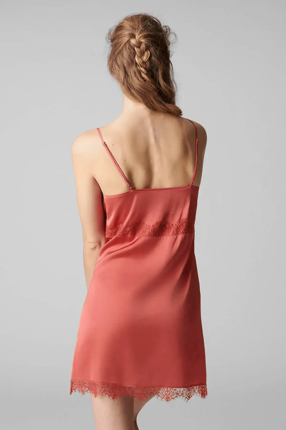 Satin Secrets Nightdress Quartz Pink