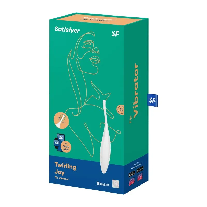 Satisfyer Twirling Joy Clitoral Stimulator App Control Tip Vibrator USB Sex Toy