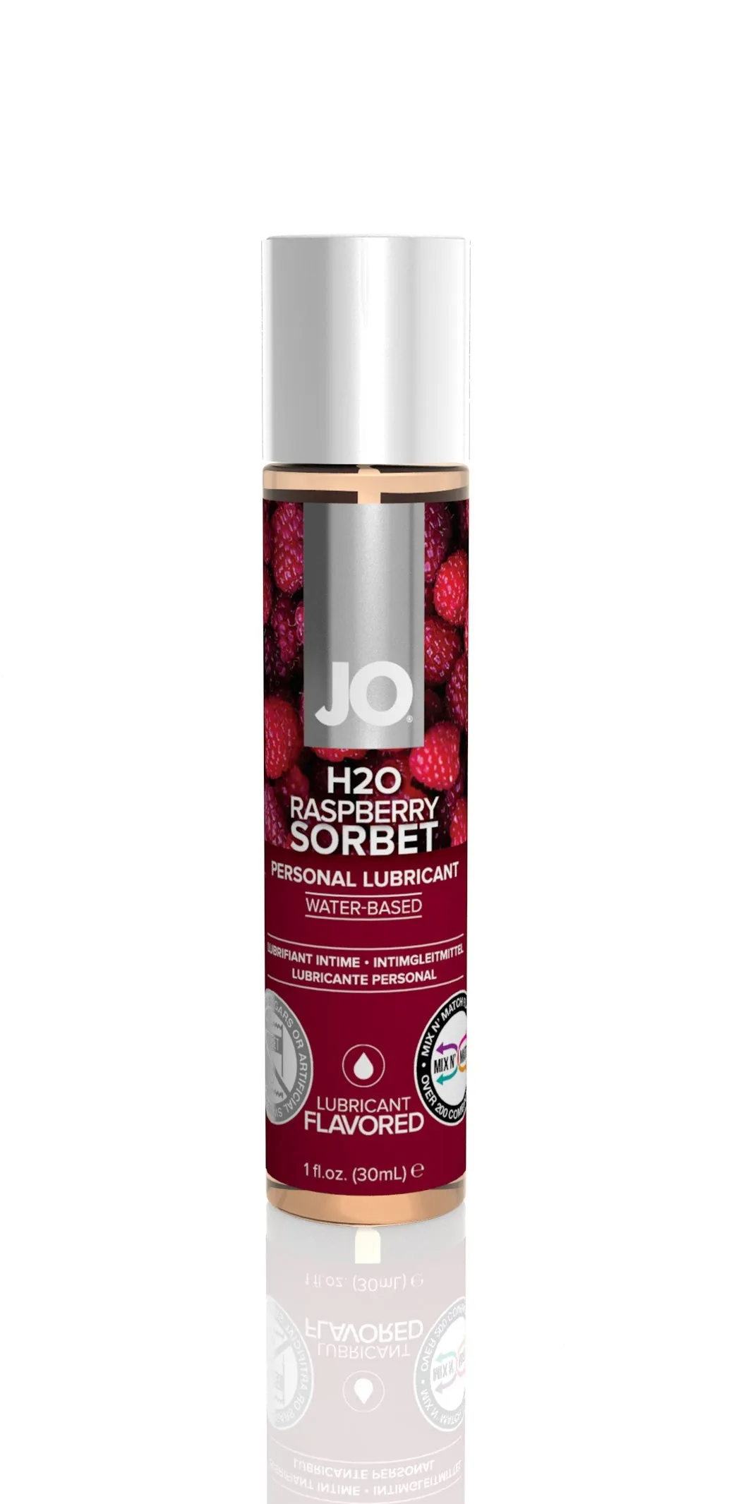 System JO H2O Flavored Raspberry Sorbet Personal Lubricant Oral Sex Lube 30ml