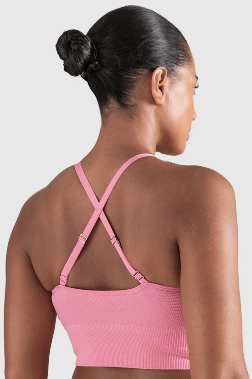 Tencel™ Seamless Bralette in Rose Pink. Size XS (UK 6-8)