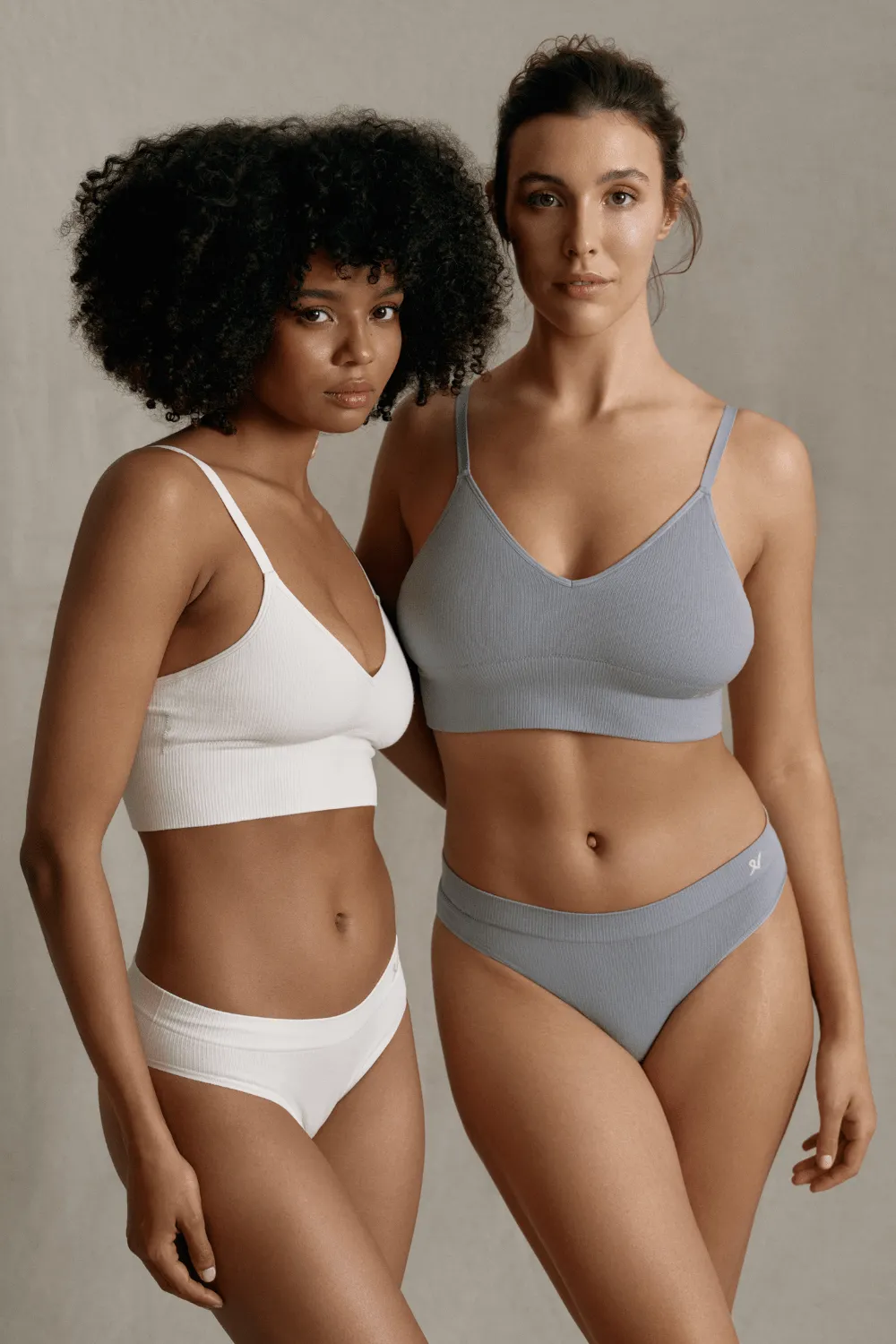 Tencel™ Seamless Bralette in Storm Grey. Size M (UK 10-12)