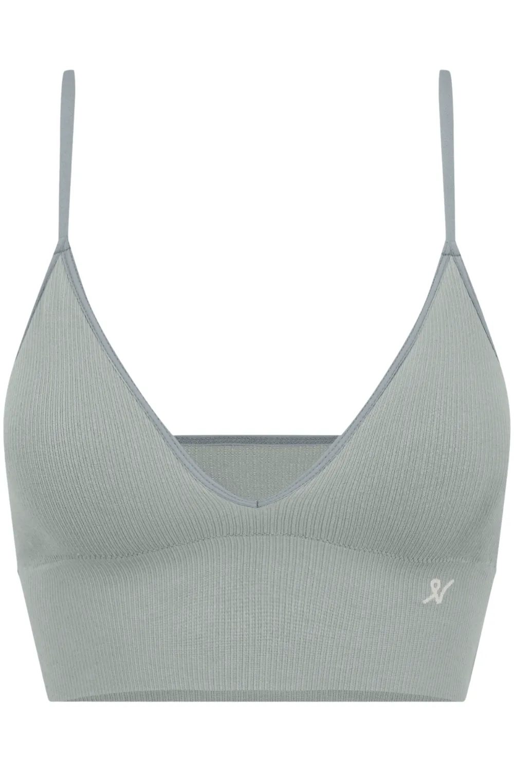 Tencel™ Seamless Bralette in Storm Grey. Size M (UK 10-12)