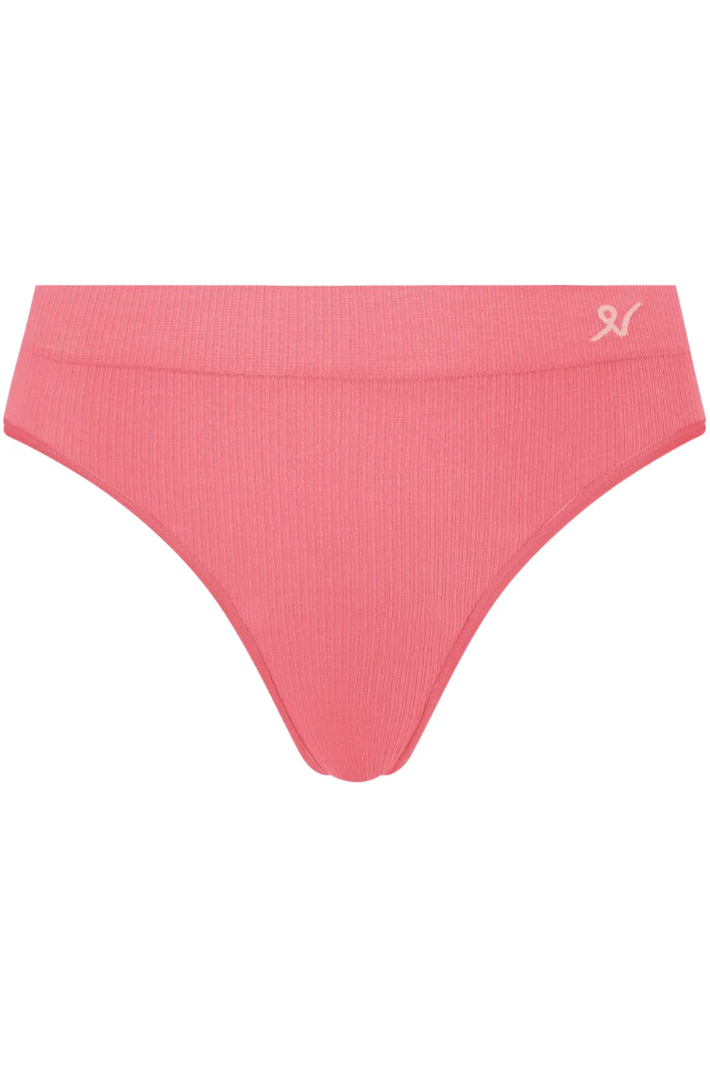 Tencel™ Seamless High Leg Brief in Rose Pink. Size XS (UK 6-8)