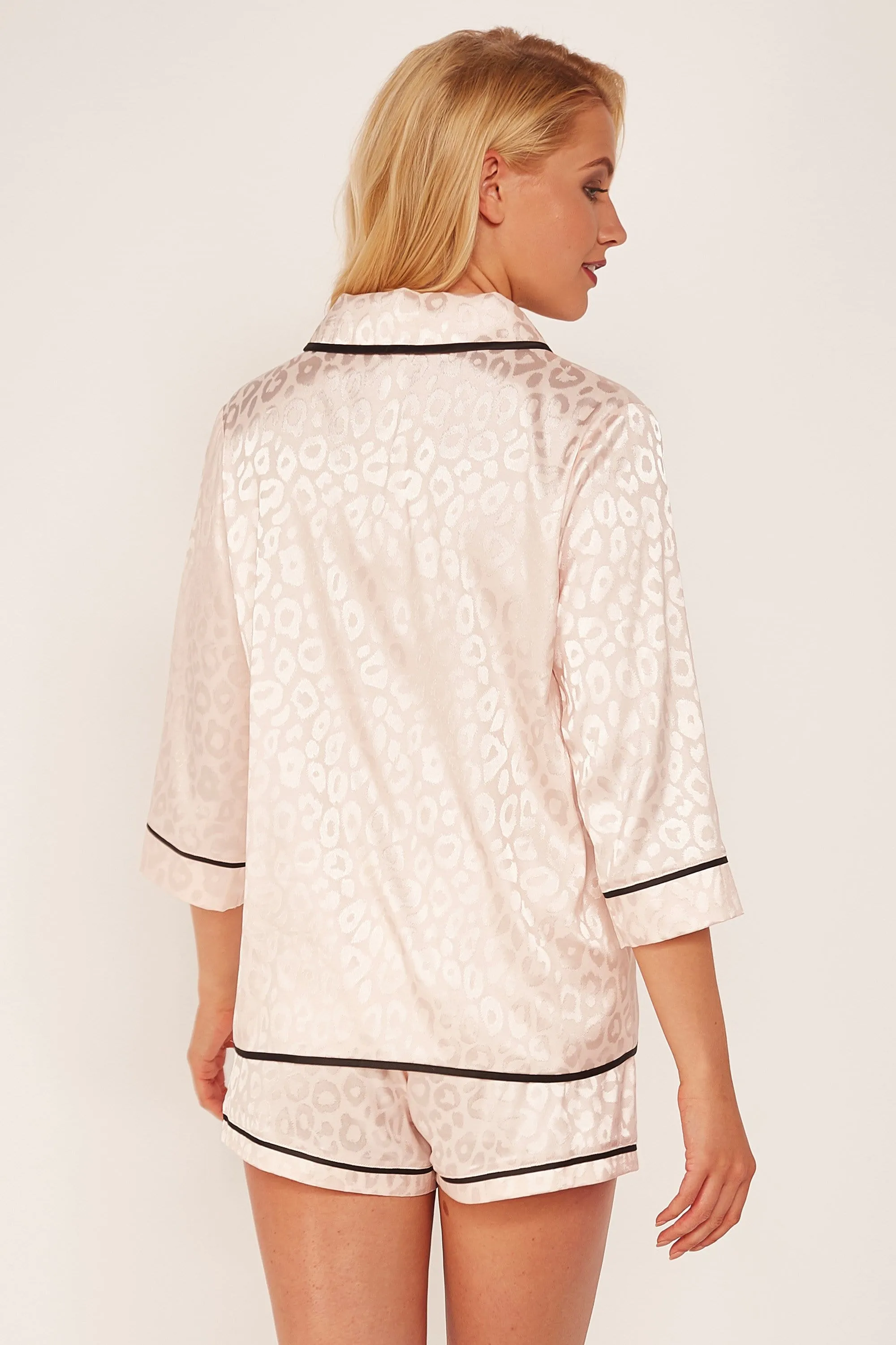 Tracey Pink Leopard PJ Set