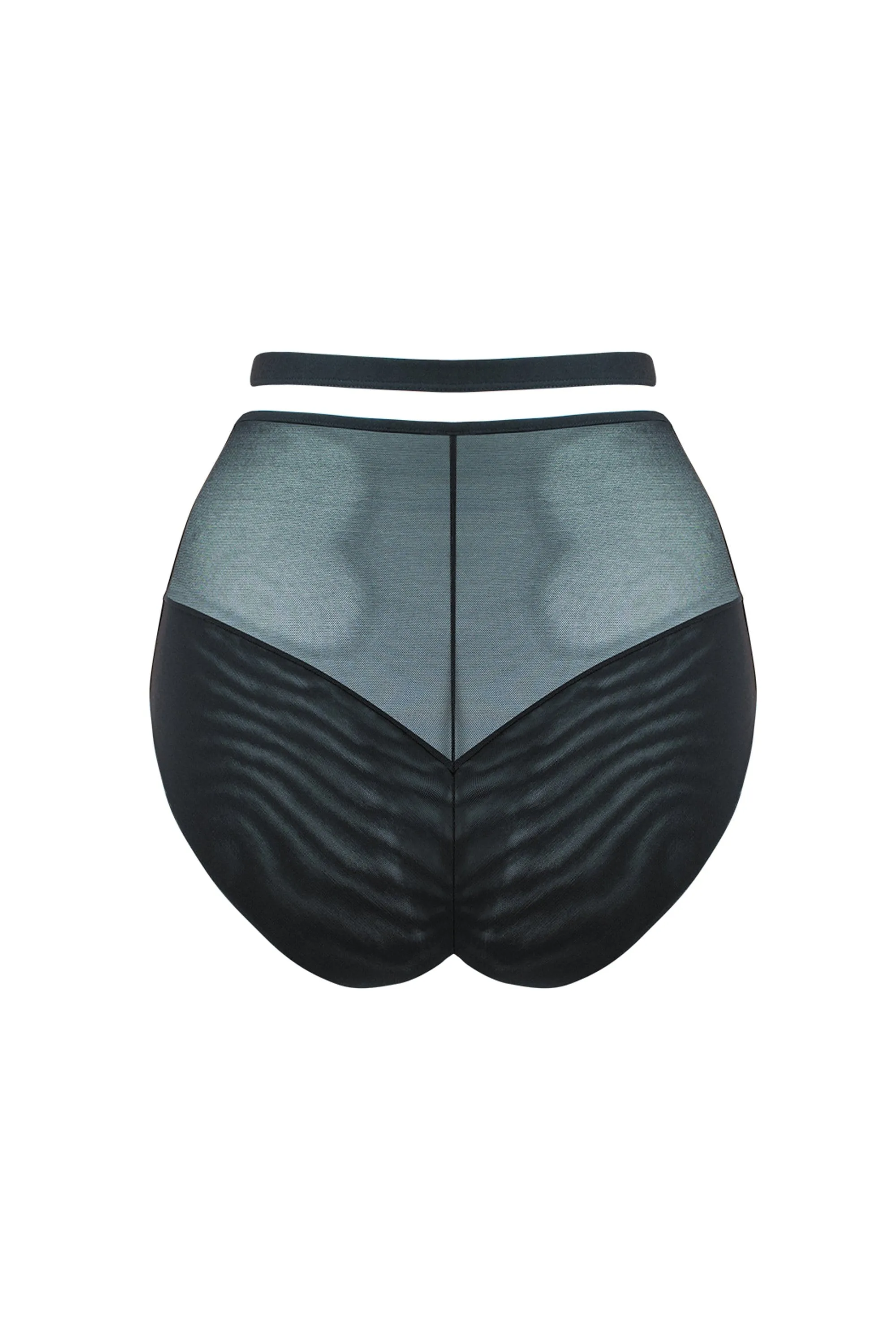 Unzipped High Waist Brief
