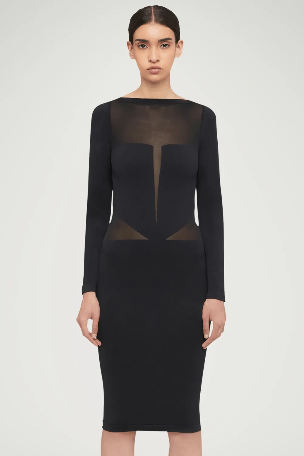Venus Long Sleeve Midi Dress. Size S