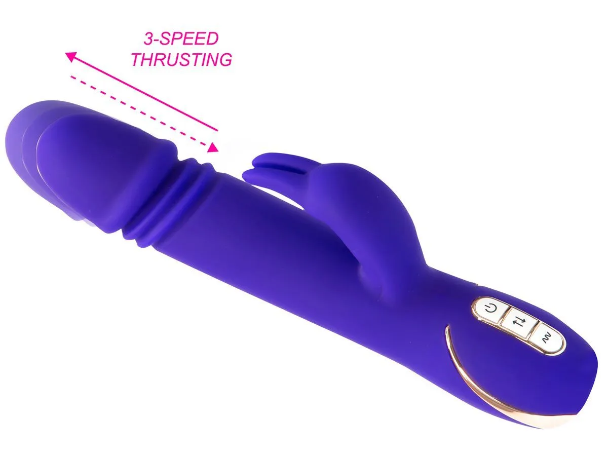 Vibe Couture SKATER Thrusting Telescopic G Spot Rabbit Vibrator USB Sex Toy