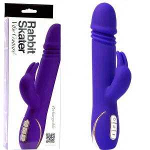 Vibe Couture SKATER Thrusting Telescopic G Spot Rabbit Vibrator USB Sex Toy