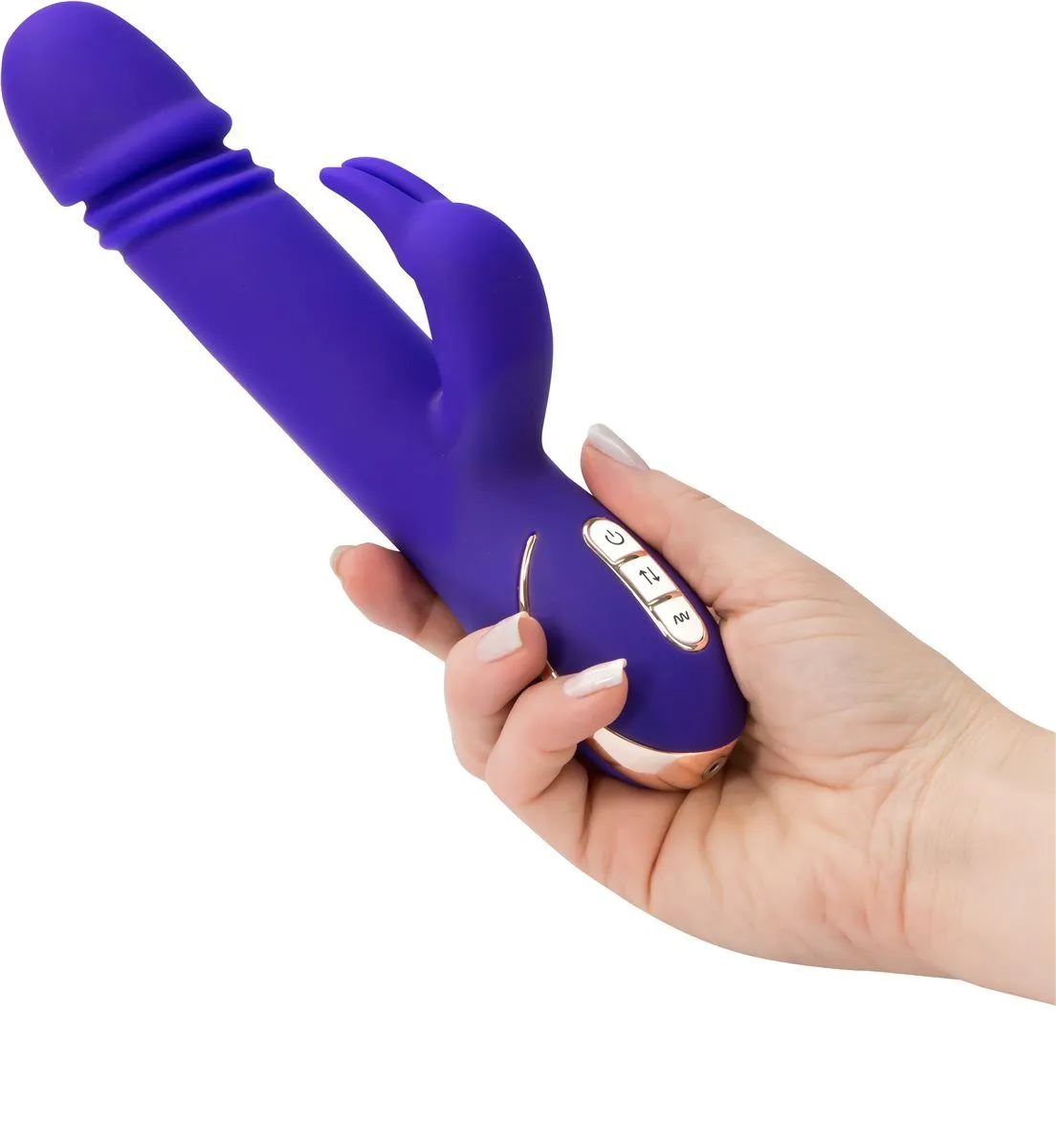 Vibe Couture SKATER Thrusting Telescopic G Spot Rabbit Vibrator USB Sex Toy