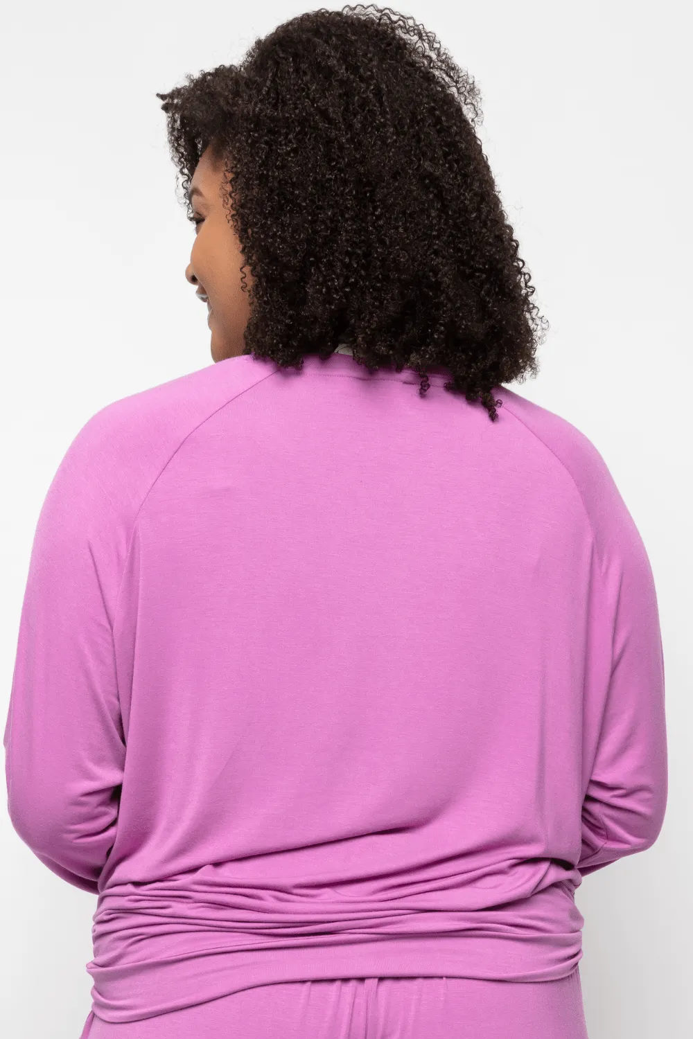 Viola Slouch Jersey Pyjama Top Pink