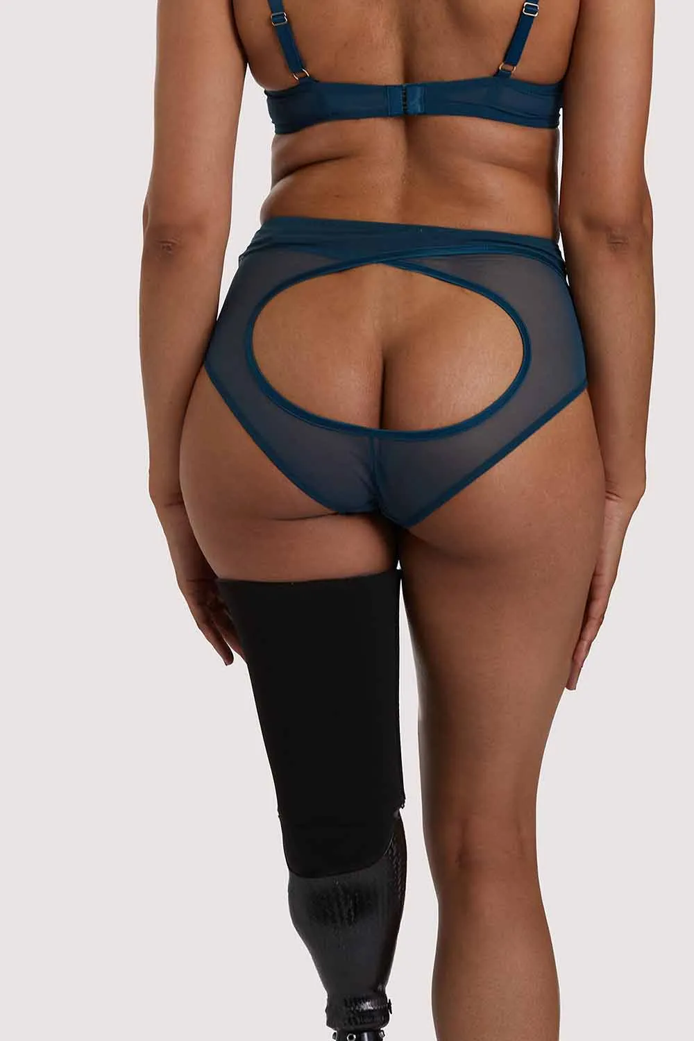 x PP Firenza Open Back Teal Brief