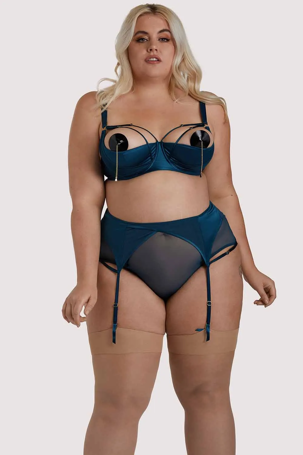 x PP Firenza Open Back Teal Brief