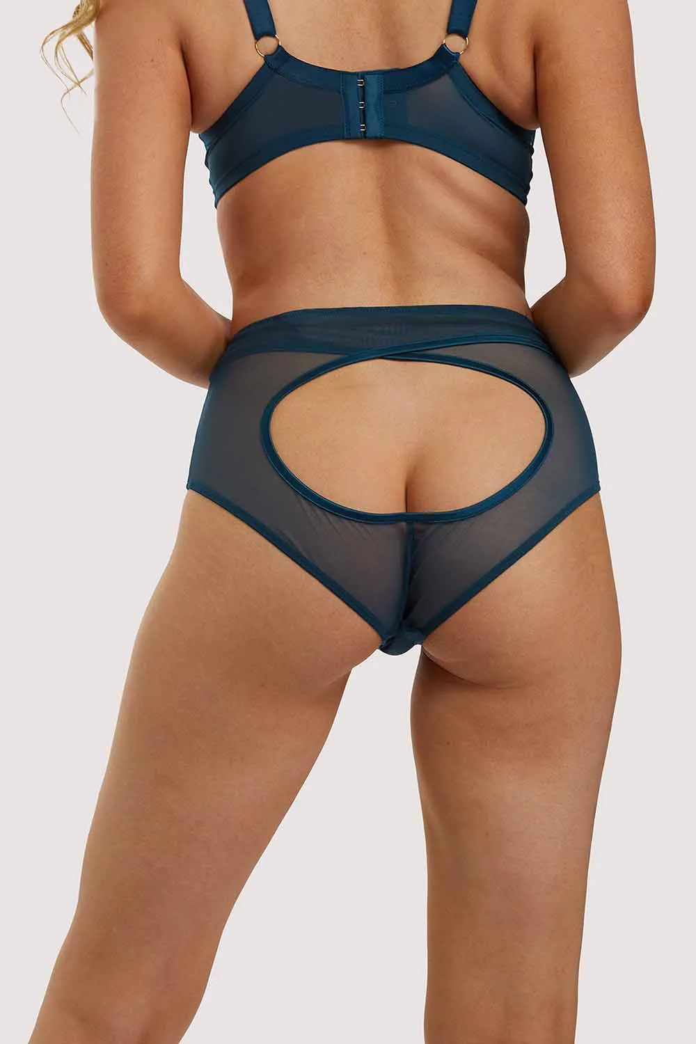 x PP Firenza Open Back Teal Brief