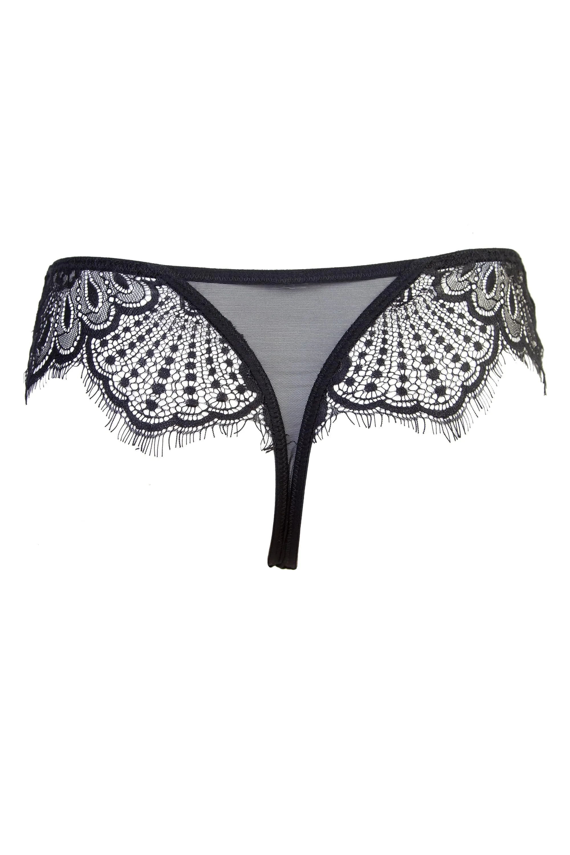 Zora Satin & Lace Thong Core